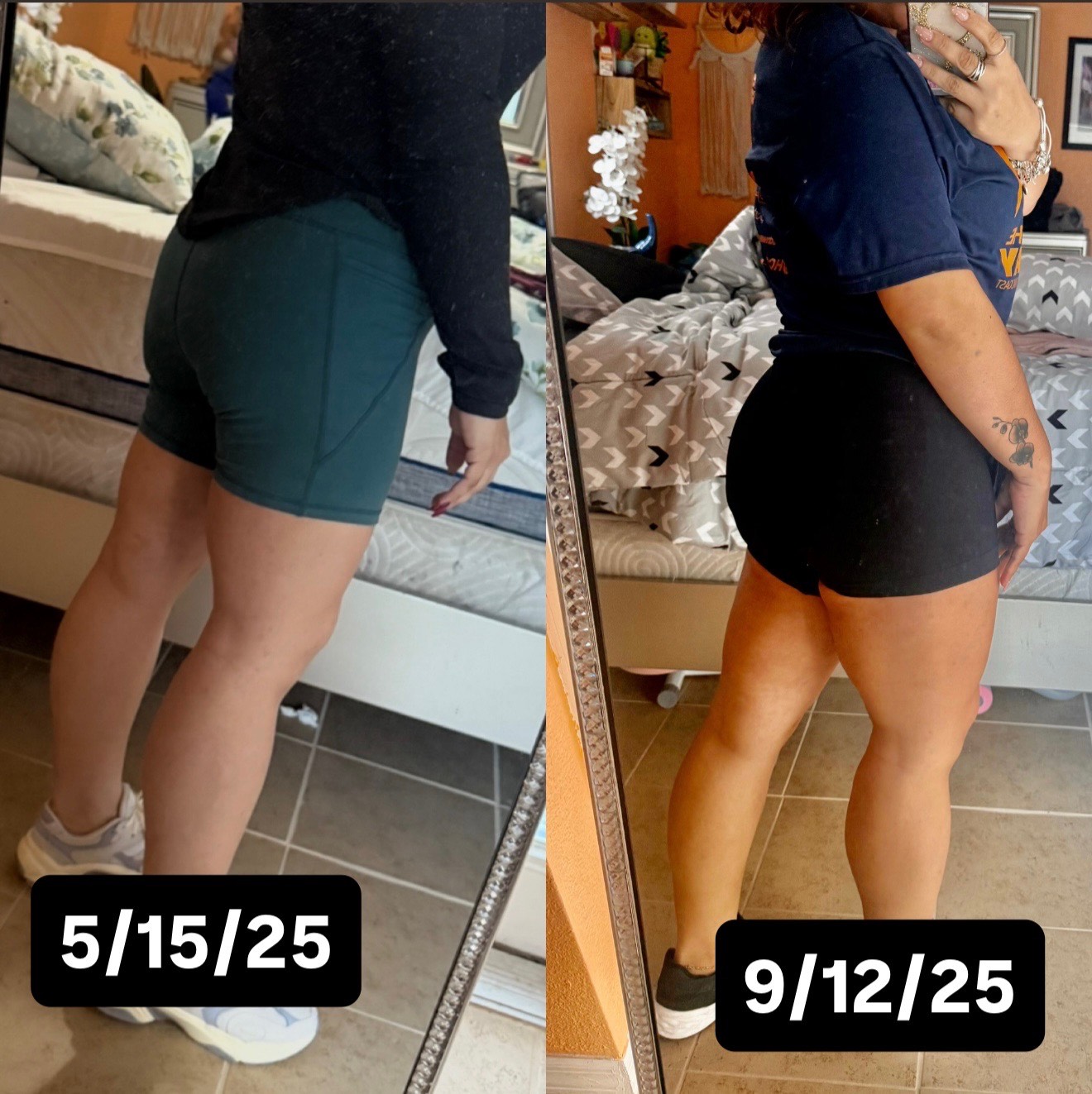 Dafany Logan fitness progress comparison