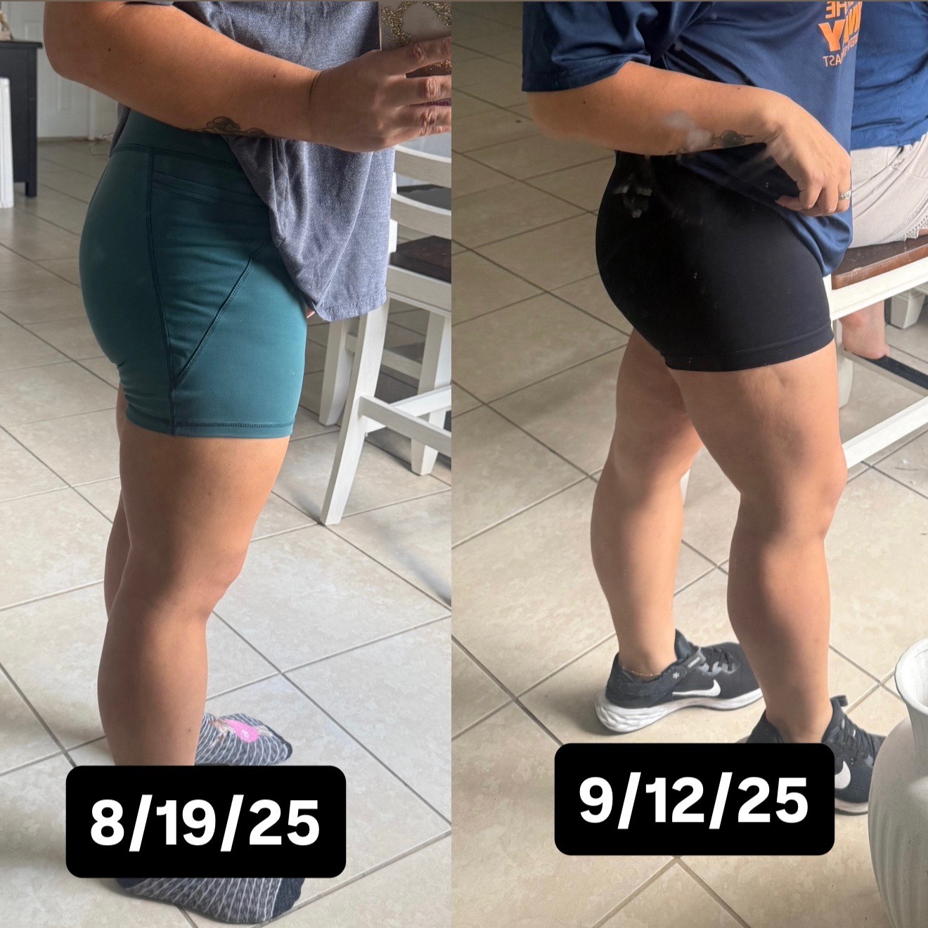 Dafany Logan before and after fitness transformation comparison